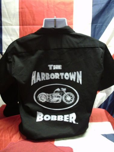 The harbortown bobber triumph  motorcycle dickies shop work shirt size medium
