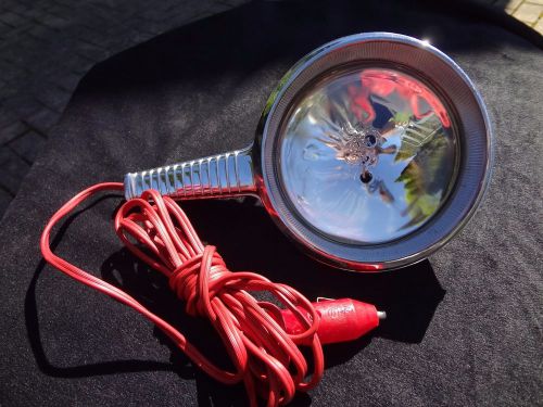 General electric portable vintage spot search light auto  plug in 12v chrome
