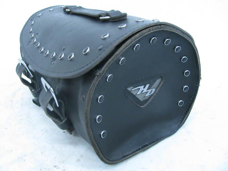 Harley-davidson leather tour rack bag road king flhr touring luggage pak pack