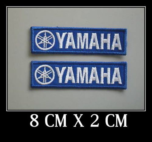 2  patches blue   yamaha 100% quality patch   iron on