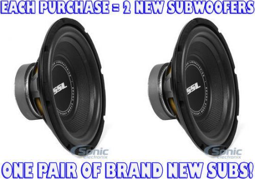 2) soundstorm ss10 600w 10" ss single 4 ohm car subwoofer car audio sub woofers