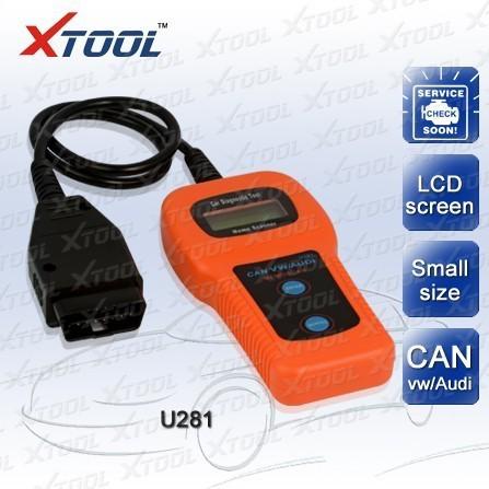 U281 vag/vw/audi/se​at/skoda abs srs engine code reader can bus obd2 scan tool