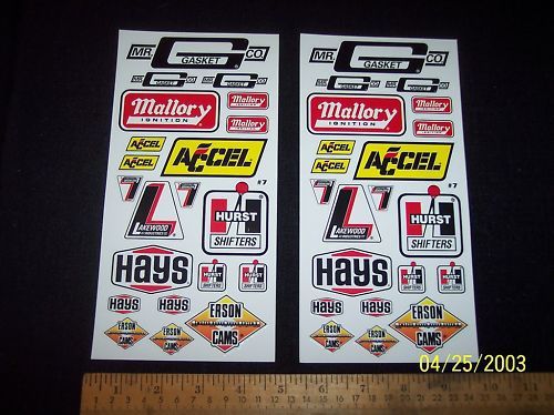 Mr gasket racing decals nhra ihra nascar irl nmra nmca