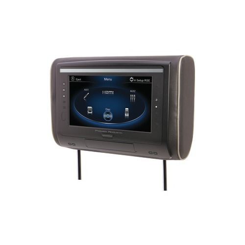 Power acoustik hdvd-94 9&#034; lcd universal headrest with ir &amp; fm transmitters &amp; ...