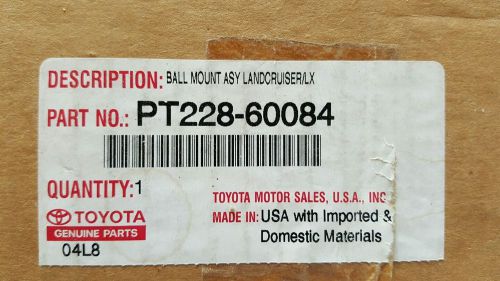 2008-2014 toyota landcruiser ball mount pt228-60084 brand new oem packaged