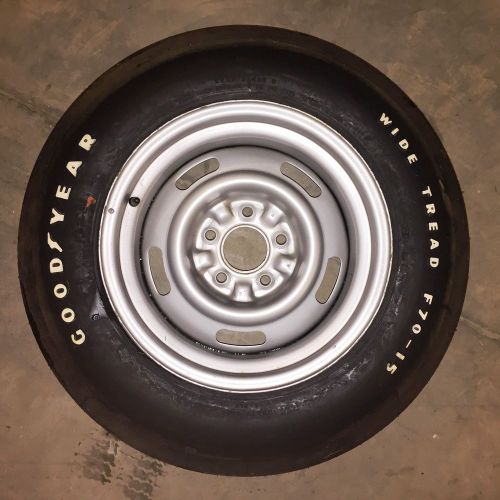 Corvette 1970-1972 spare tire goodyear wide tread f70-15 kelsey hayes original