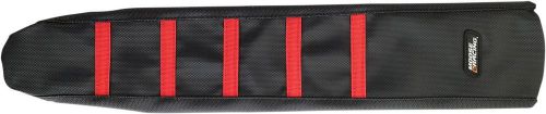 Moose racing seat cover ribbed hon red
