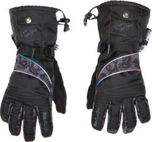 Divas snowgear lace collection womens gloves black large lg