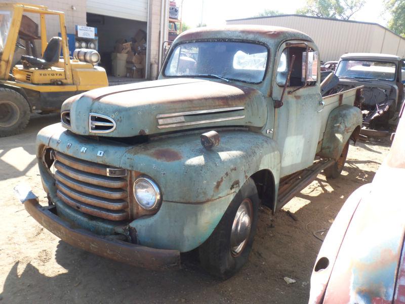 48 49 50 51 52 ford f2 3/4 pickup truck bare frame
