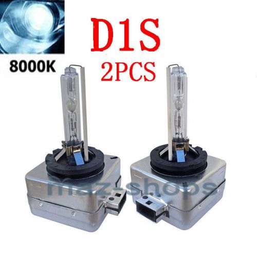 Ac 2 pieces d1s 8000k ice blue new hid oem headlight replacement lights bulbs