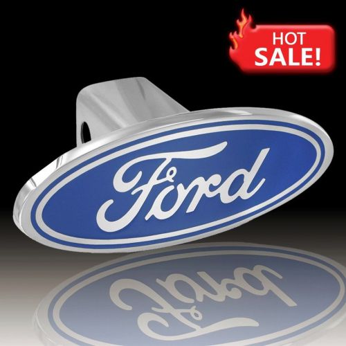 Ford logo oval tow plug 2&#034; trailer receiver hitch cover oem