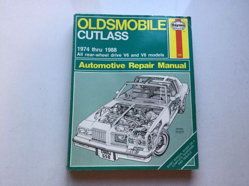 1974-1988 rwd oldsmobile cutlass haynes shop manual 442 hurst w-30 vista cruiser