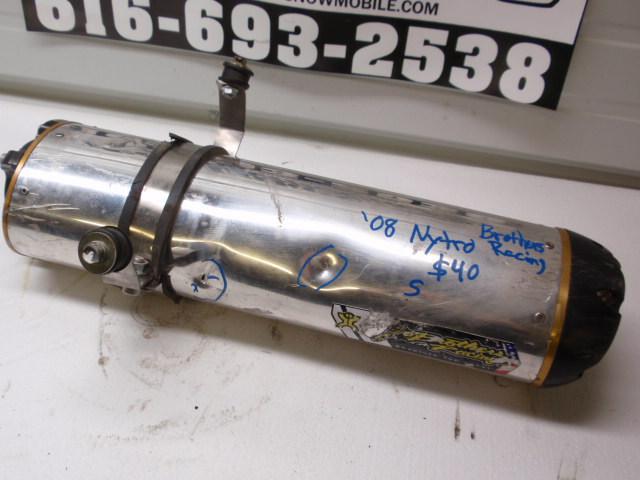 2008 yamaha fx nytro snowmobile brother's racing aftermarket silencer