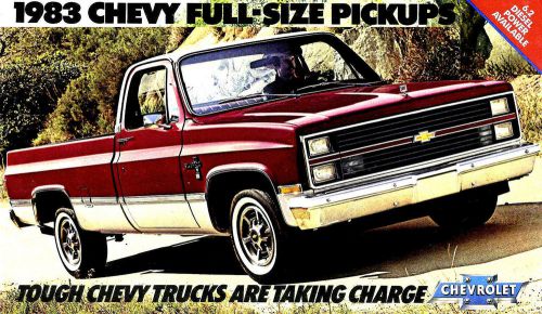 1983 chevy pickup truck brochure -c10-k10 4x4-c20-k20 4x4-c30 pickup-silverado