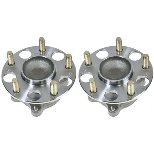 Rear wheel hubs &amp; bearings pair set new for acura tsx honda accord hybrid