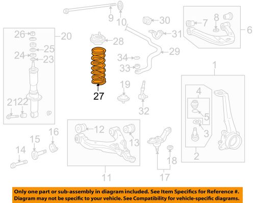 Toyota oem 99-00 4runner front suspension-spring left 4813135350