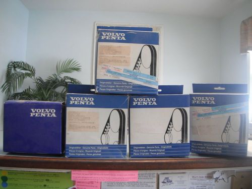 Volvo penta lot of 10 belts- 966857-5, 966990-4, etc. drive, v-belt
