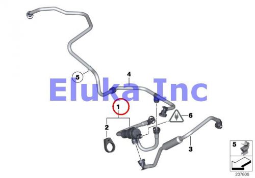 Bmw genuine fuel tank breather valve fuel tank ventilation valve with pipe 157