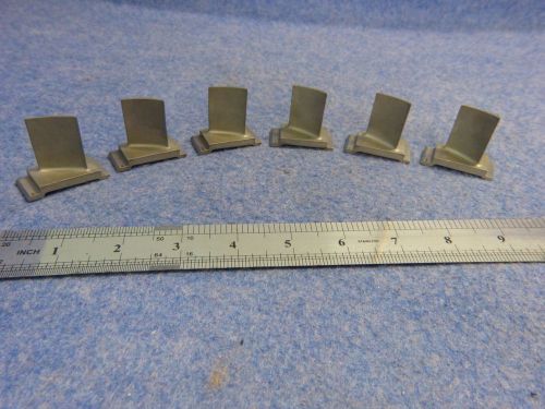 Lot of 6 aviation turbine engine blades only for collectors