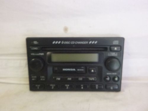 98-02 honda accord radio 6 cd cassette face plate 39100-s84-a300 1ta1 mk61386