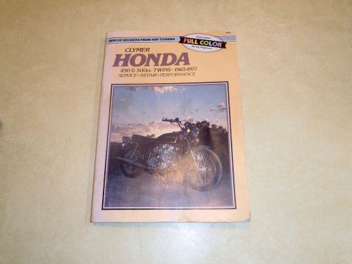 Clymer 1965-1977 honda 450cc / 500cc twins motorcycle shop manual