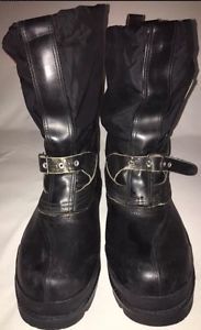 Vintage yamaha snowmobile insulated leather boots mens size 8