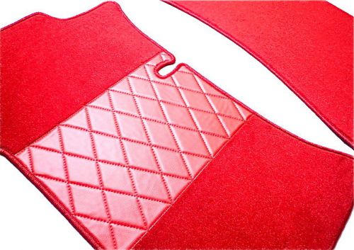 Red vel carpet set for mercedes w111 250 se coupe 1965-1967