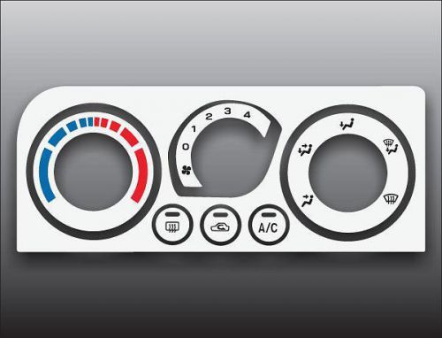2000-2004 subaru legacy white heater control switch overlay hvac