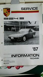 Porsche 924 s 1987 technical information oem wkd 492 821