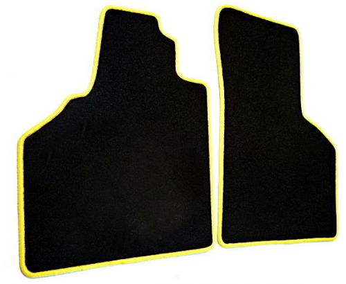 Vel. floor mats black/yellow for lamborghini gallardo lhd or rhd