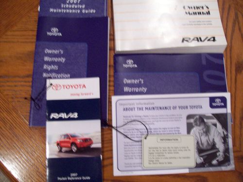 2007 toyota rav4 genuine oem owners manual  free us shipping