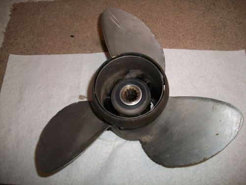 1971 evinrude johnson 60 hp outboard motor stainless steel prop propeller