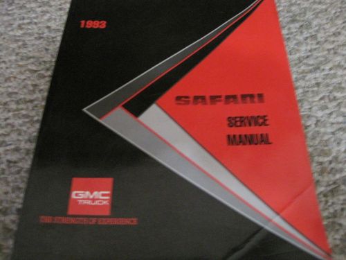 1993 gmc  safari van   service manual
