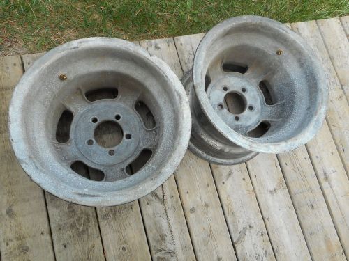 Vintage halibrand magnesium wheels 15x11 4 3/4 bolt pattern gasser scta dragrace