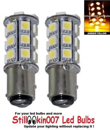2 - snowmobile 27 led amber / yellow 1157, 2057, 2357, 1016, 7528