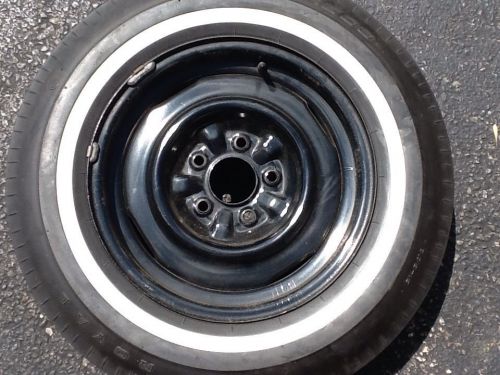 1965 1966 corvette spare,us royal 7.75-15 non dot tire&amp; wheel original