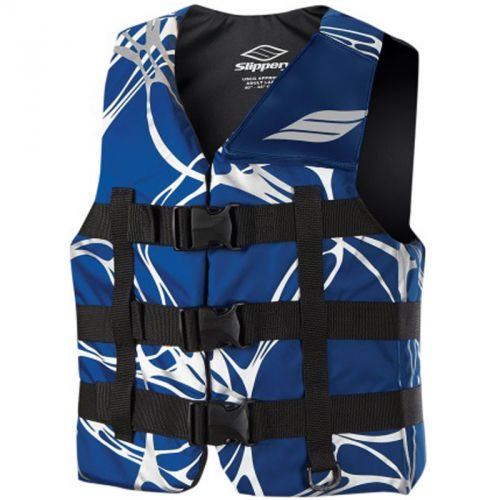 Slippery phoenix nylon watercraft jet ski vest -navy/silver-xs