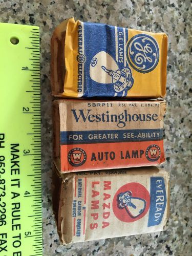 Ge - westinghouse - eveready mazda lamp - auto lamps nos vintage car bulbs