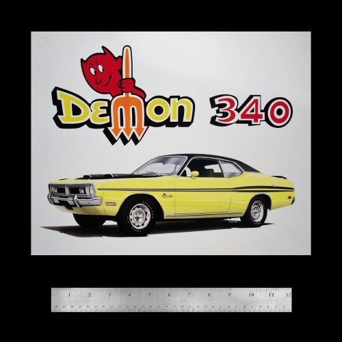 Demon dart custom dodge - 1970 1971 1972 70 71 72 318 - dealer poster art print