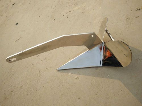35 lb 16kg stainless steel delta style boat anchor isure