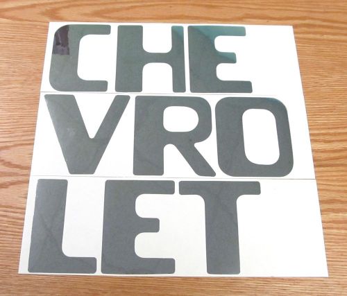 54 1955 1956 1957 1958 1959 60-66 chevy truck tail gate letters step side chrome