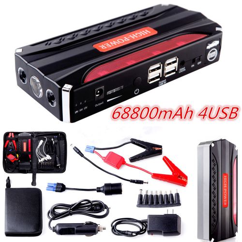 68800mah portable power bank auto car jump starter vehicle mini booster charger