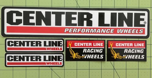 Centerline wheels lot of 5 vintage contingency decals racing stickers nhra