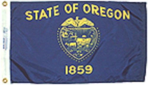 Oregon boat flag 12&#034;x18&#034; made in usa polyester,w/brass grommets,outdoor