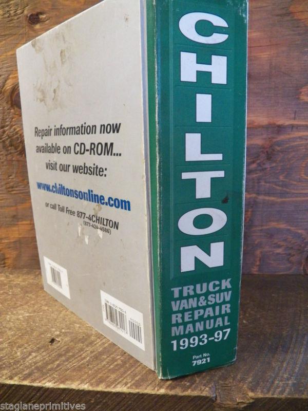 Vintage CHILTON'S Truck Van, & SUV Repair Manual 1993-1997 Inc. U.S. & Canadian, US $9.99, image 3