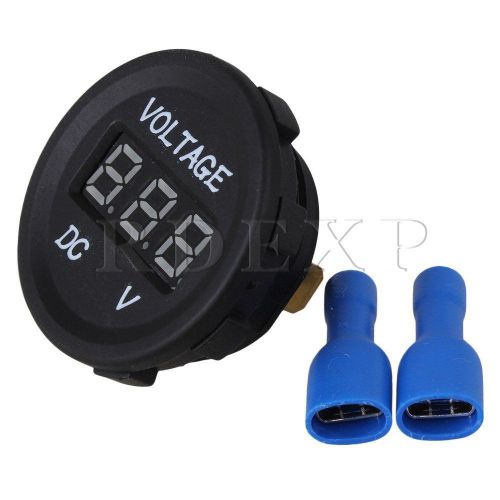 Waterproof dc12-24v blue led display digital voltmeter