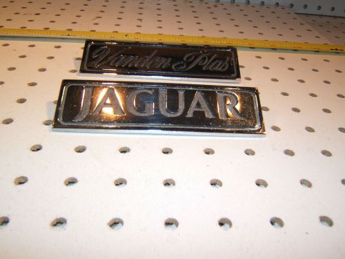 Jaguar 1973 xj12 s1 vanden plas rear heavy metal oem 2 emblems, 1 set of 2,t #1