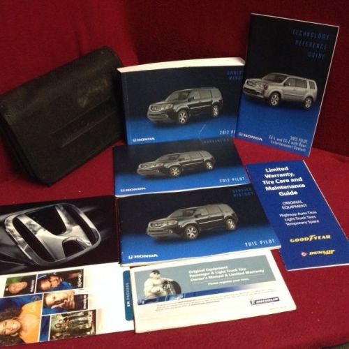2012 honda pilot owners manual with technology guide and supplements and case