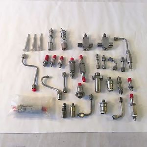 Aerospace fuel injection related parts lot - one part is bendix