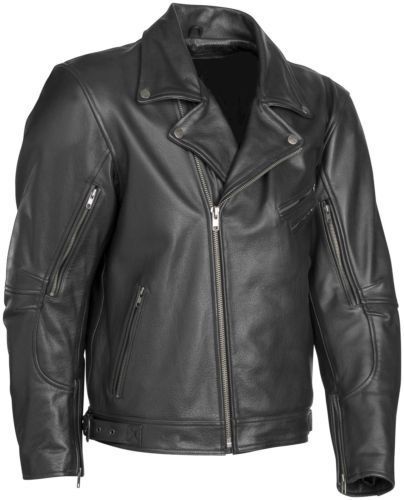 River road caliber leather jacket 50 black